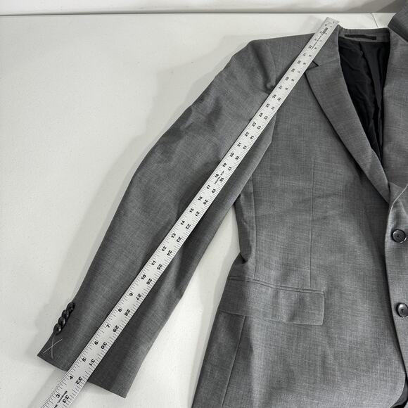 Theory Blazer Mens 42R Gray Malcolm New Tailor 2 Button Wool Blend Suit Jacket - Picture 9 of 12